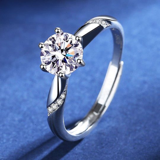 🎁 1 Carat Solitaire Adjustable Ring AR6 (100% off)