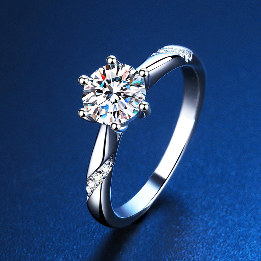 🎁 1 Carat Solitaire Adjustable Ring AR6 (100% off)