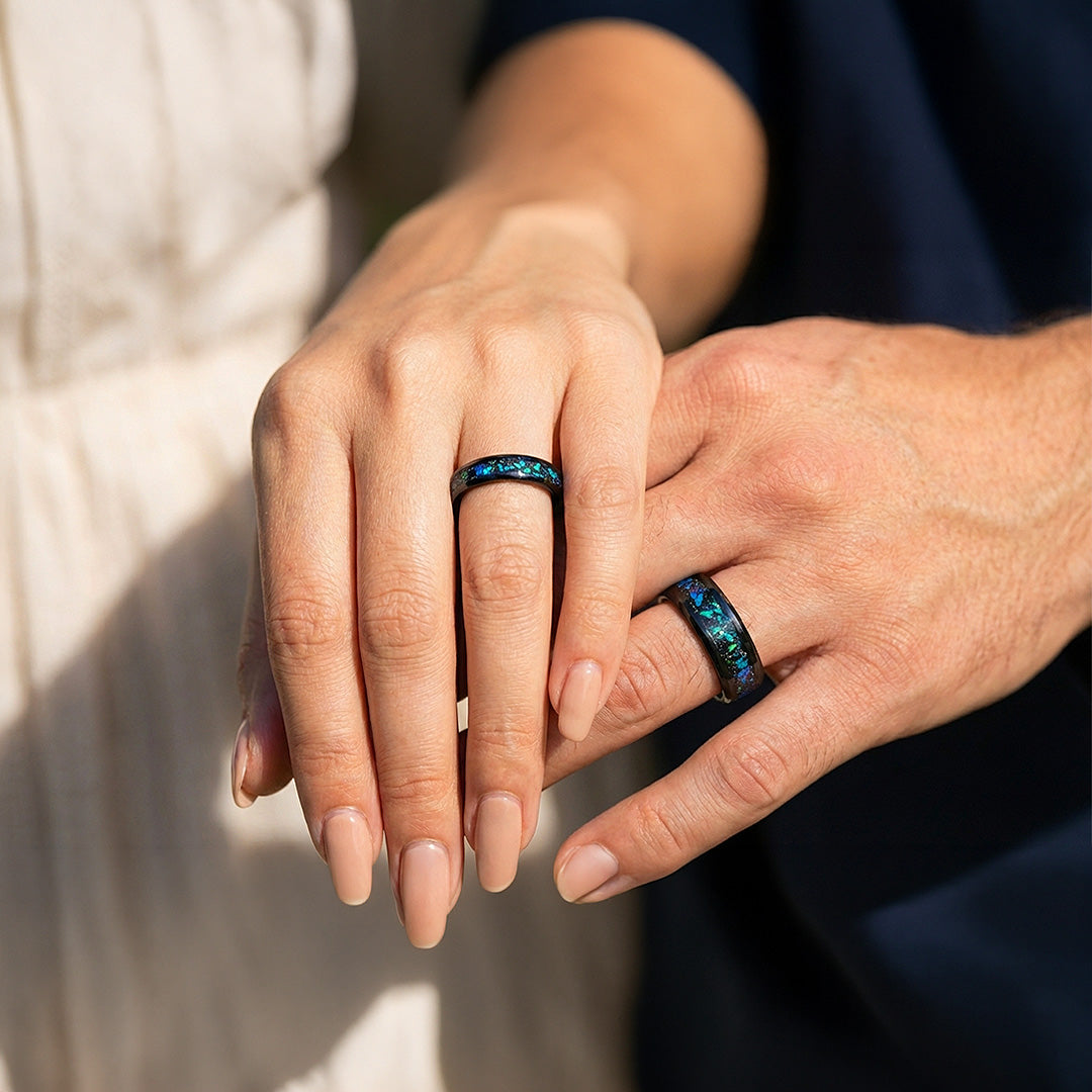 Avatar | Tungsten Couple Rings | Black Wedding Bands - Ring | Singapore Jewellery, Wedding Rings &amp; Gifts | Same Day Delivery | Tiara.com.sg