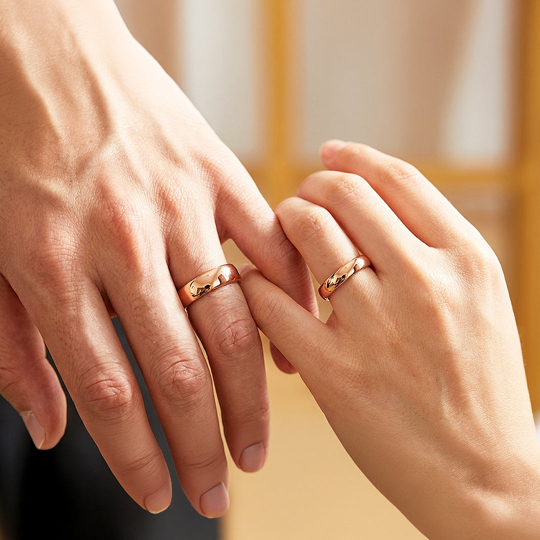 Blush | Tungsten Couple Rings | Rose Gold Wedding Bands - Ring | Singapore Jewellery, Wedding Rings &amp; Gifts | Same Day Delivery | Tiara.com.sg