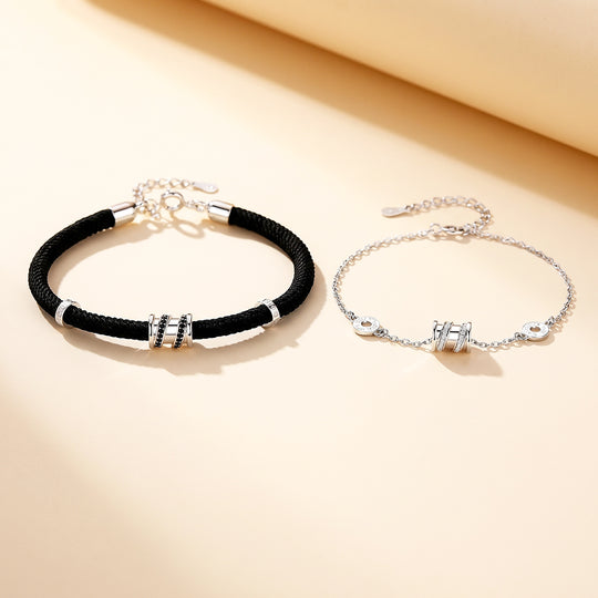 Bold &amp; Delicate Couple Bracelets