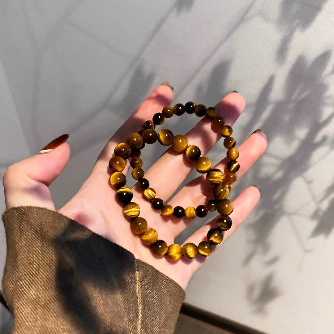 Tiger Eye Courage &amp; Protection Natural Crystal Bracelet | C143 - Crystal Bracelet | Singapore Jewellery, Wedding Rings &amp; Gifts | Same Day Delivery | Tiara.com.sg