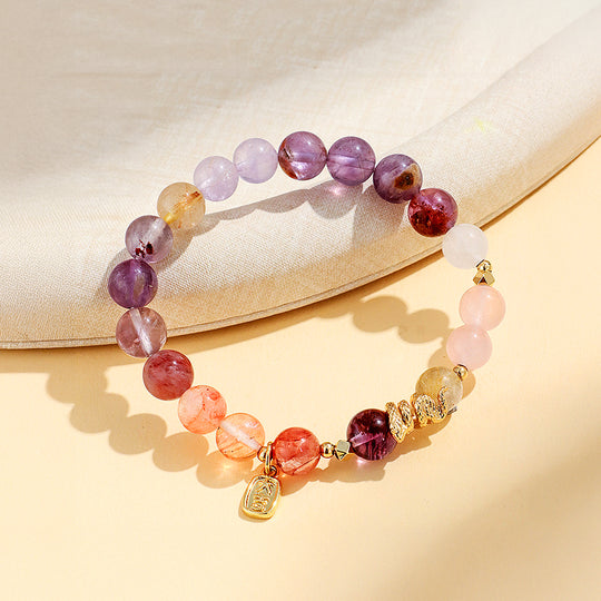 C155 - Citrine, Amethyst & Hematoid Quartz Crystal