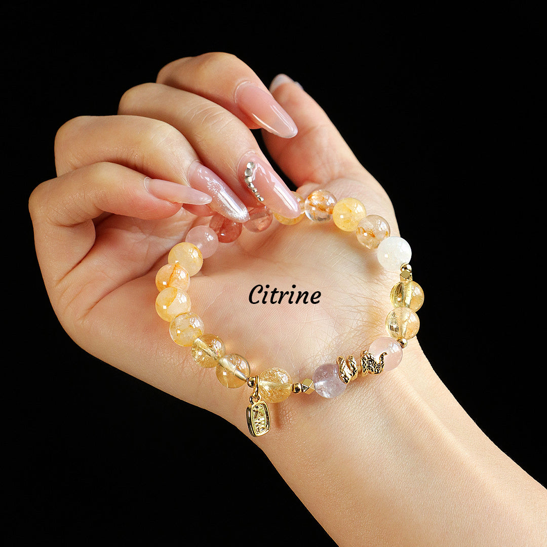 C155 - Citrine, Amethyst & Hematoid Quartz Crystal