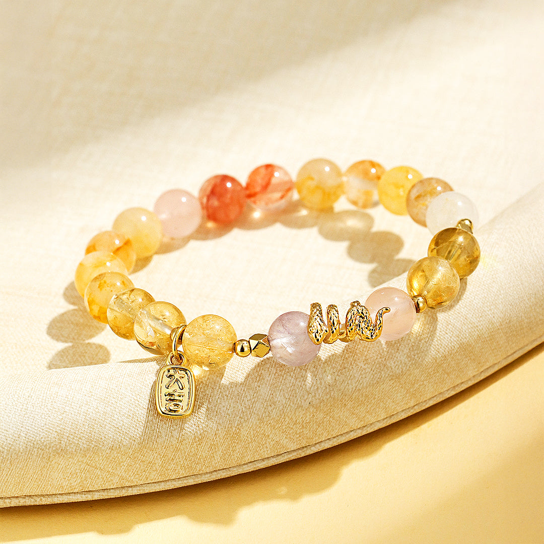 C155 - Citrine, Amethyst & Hematoid Quartz Crystal