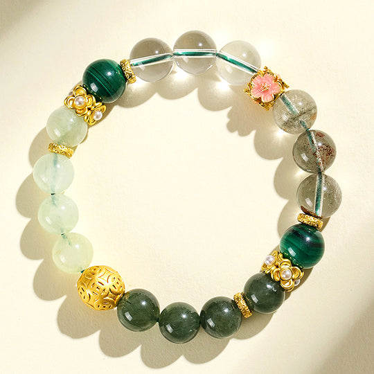 C159 Golden Rutilated Quartz Bracelet
