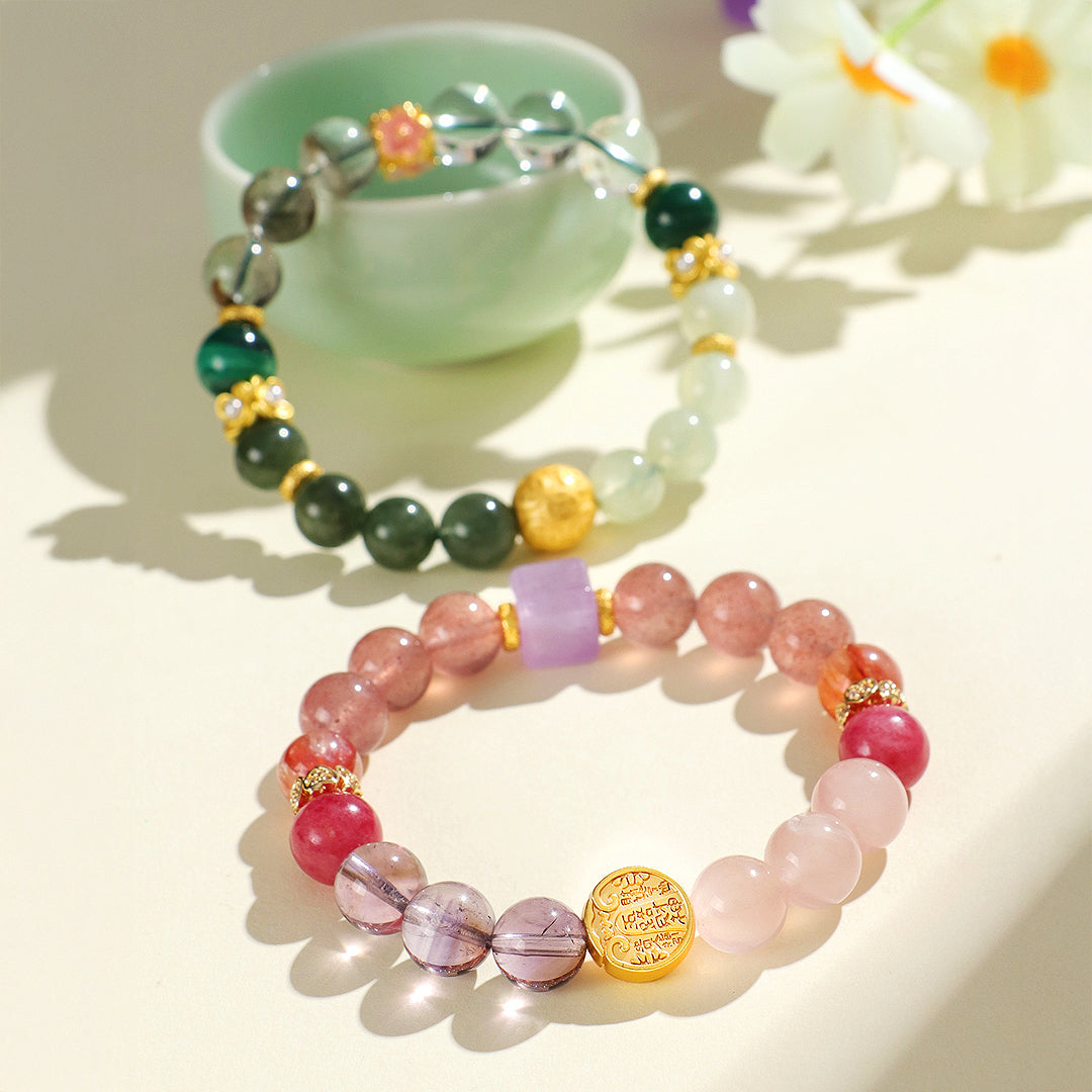 C159 Golden Rutilated Quartz Bracelet