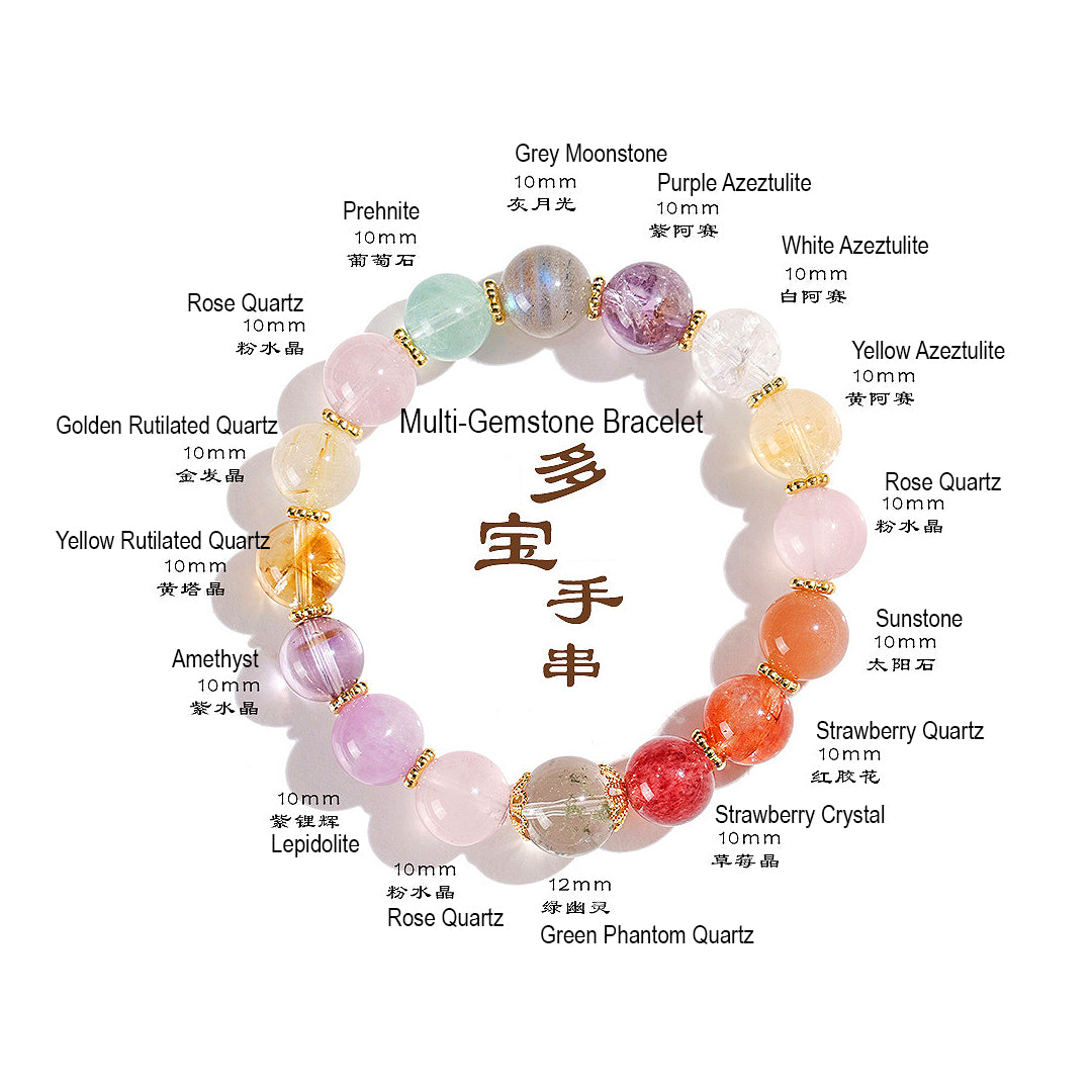 C163 Multi-Gemstone Bracelet