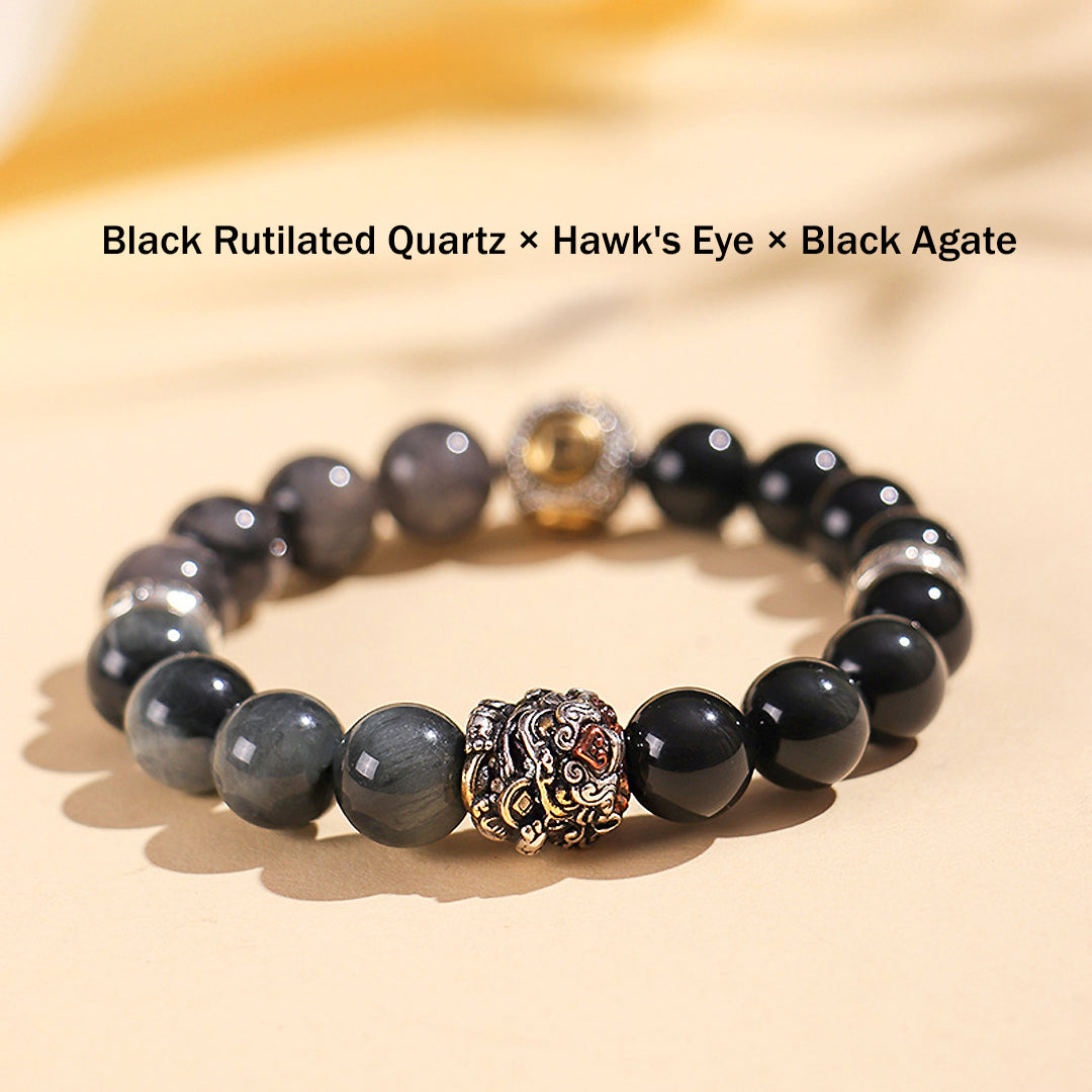 Tiger Eye | Natural Crystal Wealth & Strength Collection | C167 - Crystal Bracelet | Singapore Jewellery, Wedding Rings & Gifts | Same Day Delivery | Tiara.com.sg