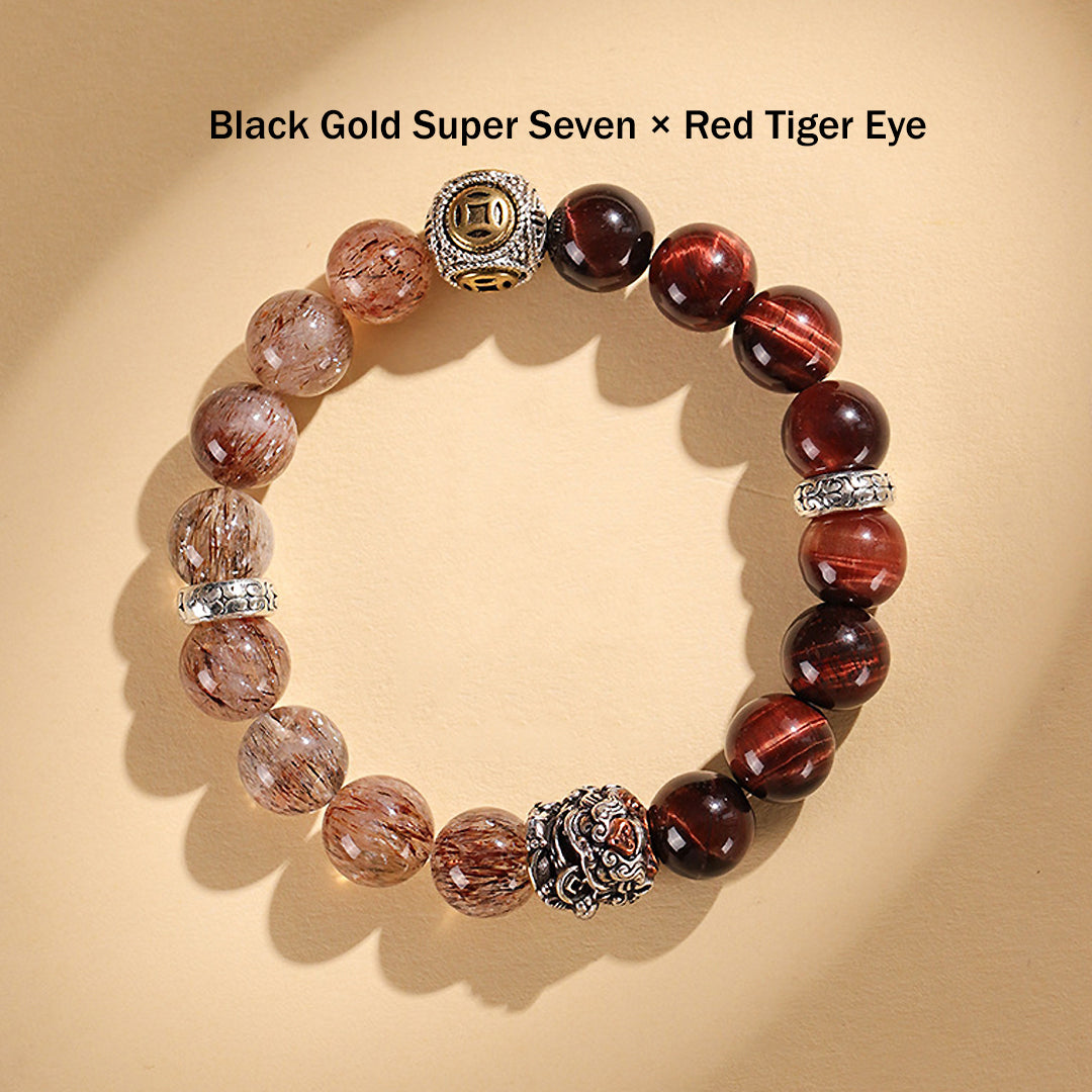 Tiger Eye | Natural Crystal Wealth &amp; Strength Collection | C167 - Crystal Bracelet | Singapore Jewellery, Wedding Rings &amp; Gifts | Same Day Delivery | Tiara.com.sg