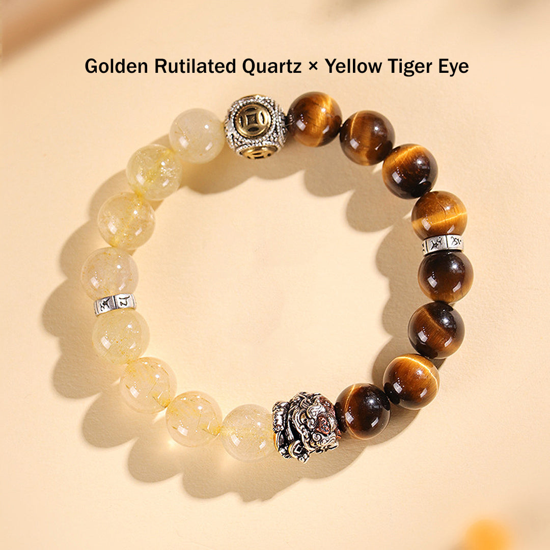 Tiger Eye | Natural Crystal Wealth &amp; Strength Collection | C167 - Crystal Bracelet | Singapore Jewellery, Wedding Rings &amp; Gifts | Same Day Delivery | Tiara.com.sg