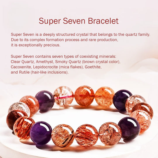C226: The Super Seven Multi-Gem Crystal Bracelet - Crystal Bracelet | Singapore Jewellery, Wedding Rings &amp; Gifts | Same Day Delivery | Tiara.com.sg