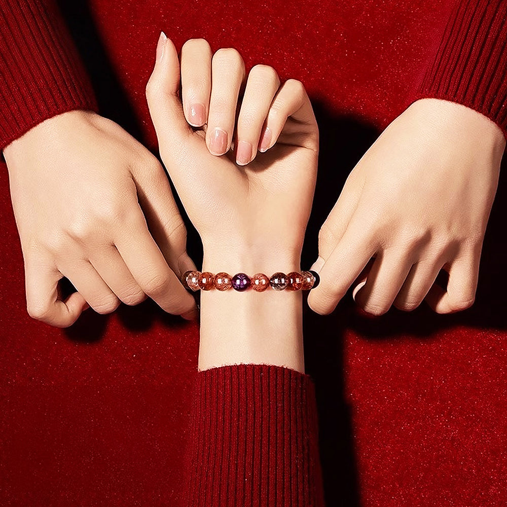 C226: The Super Seven Multi-Gem Crystal Bracelet - Crystal Bracelet | Singapore Jewellery, Wedding Rings & Gifts | Same Day Delivery | Tiara.com.sg