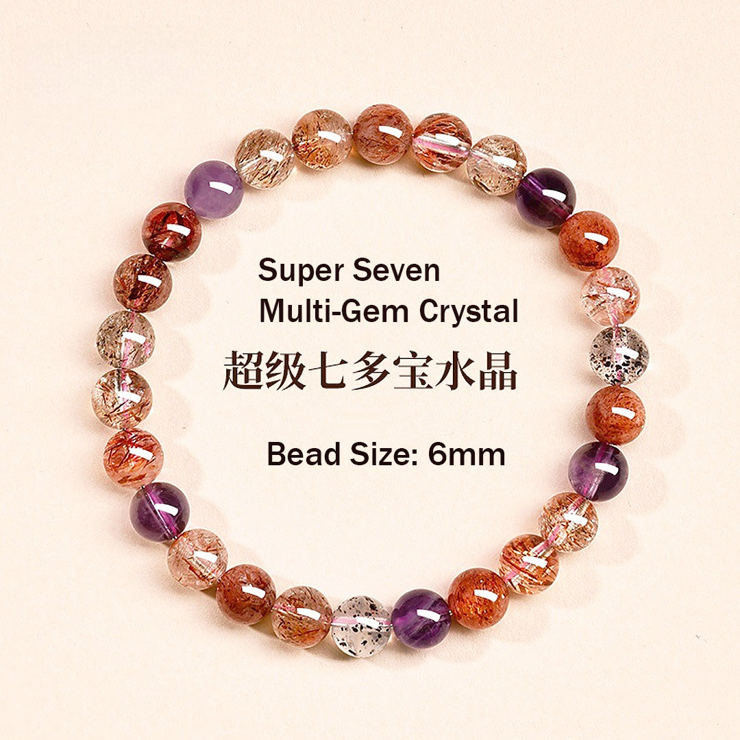C226: The Super Seven Multi-Gem Crystal Bracelet - Crystal Bracelet | Singapore Jewellery, Wedding Rings &amp; Gifts | Same Day Delivery | Tiara.com.sg
