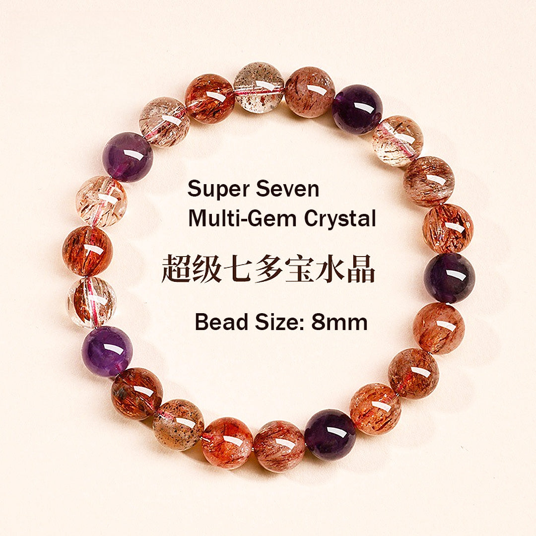 C226: The Super Seven Multi-Gem Crystal Bracelet - Crystal Bracelet | Singapore Jewellery, Wedding Rings &amp; Gifts | Same Day Delivery | Tiara.com.sg