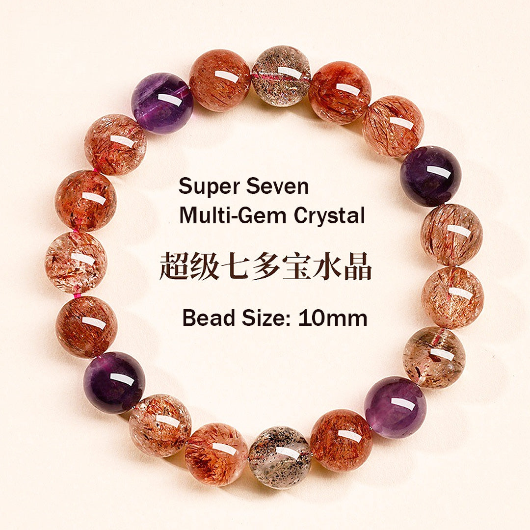 C226: The Super Seven Multi-Gem Crystal Bracelet - Crystal Bracelet | Singapore Jewellery, Wedding Rings &amp; Gifts | Same Day Delivery | Tiara.com.sg