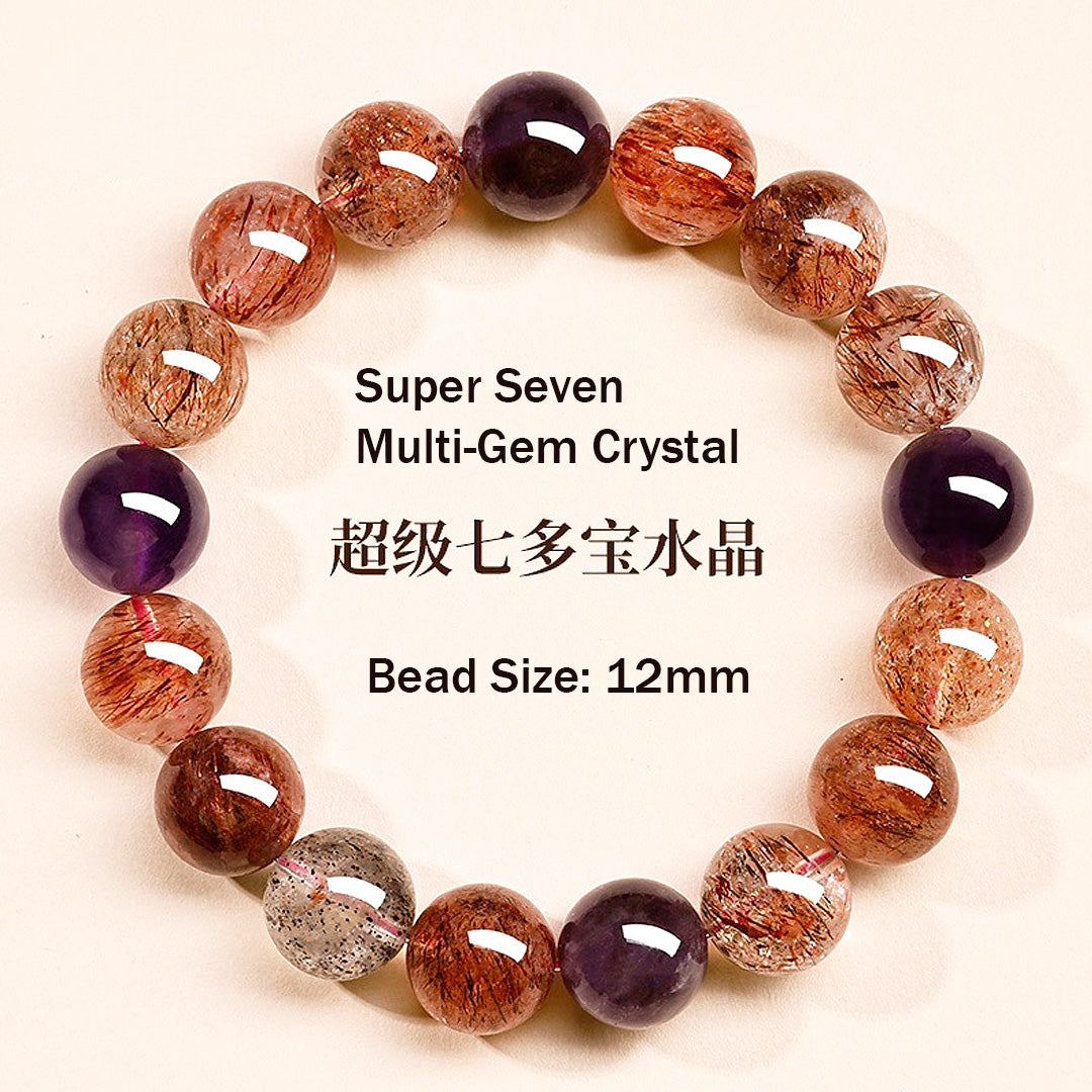 C226: The Super Seven Multi-Gem Crystal Bracelet - Crystal Bracelet | Singapore Jewellery, Wedding Rings &amp; Gifts | Same Day Delivery | Tiara.com.sg