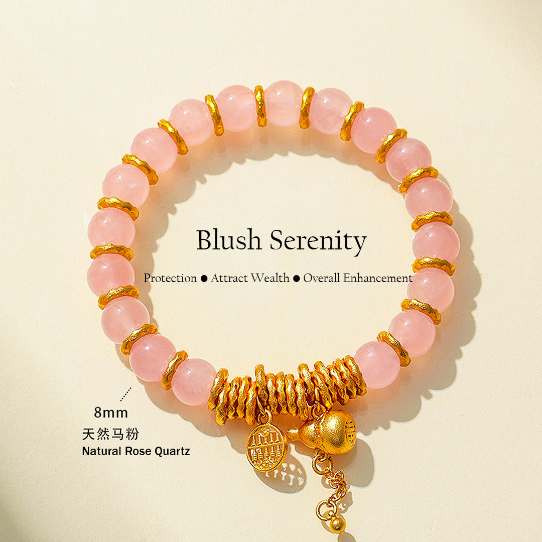 Golden Topaz, Tiger Eye & Rose Quartz Prosperity Natural Crystal Bracelet | C236 - Crystal Bracelet | Singapore Jewellery, Wedding Rings & Gifts | Same Day Delivery | Tiara.com.sg