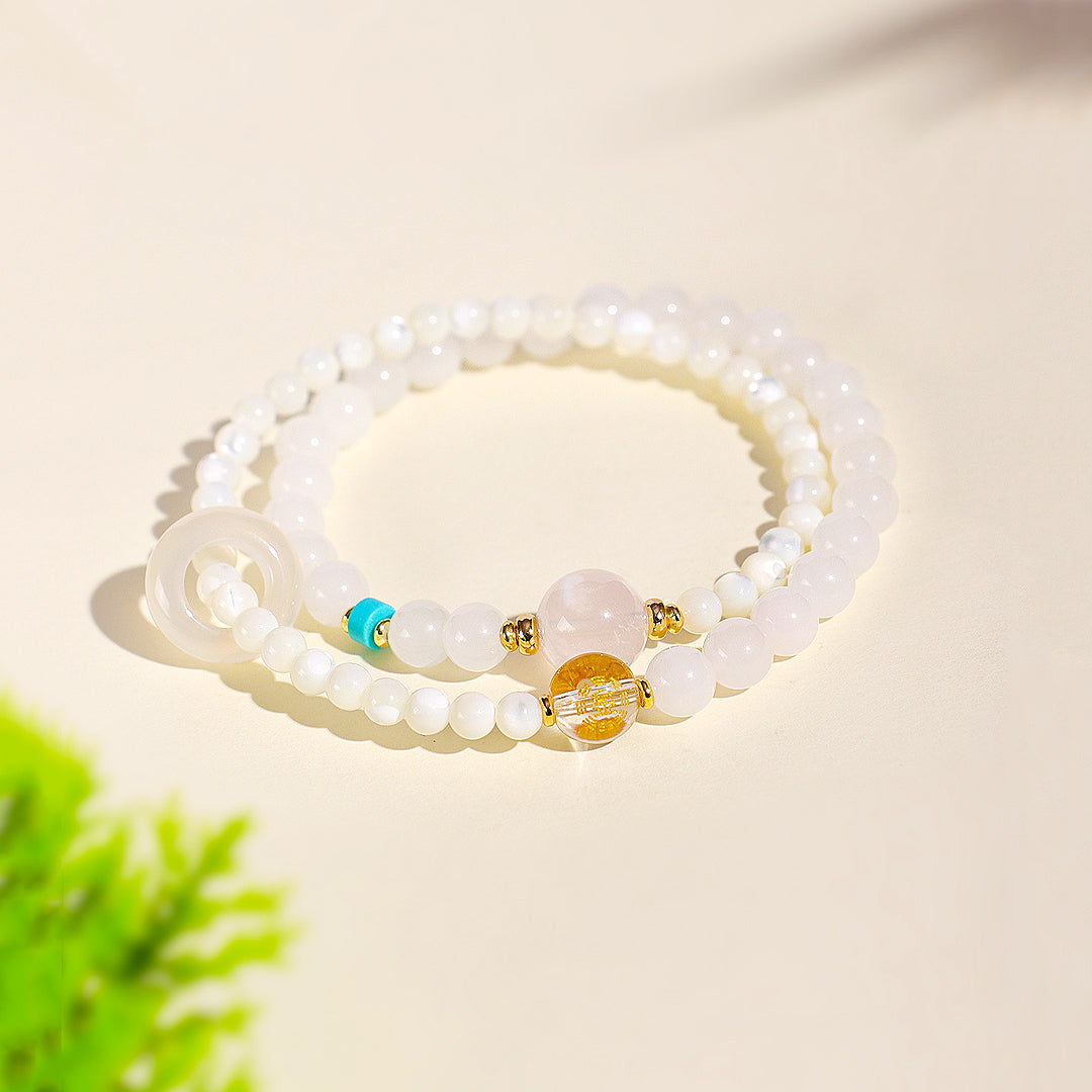 Five Elements Double-Layer Natural Crystal Bracelet | C239 - Crystal Bracelet | Singapore Jewellery, Wedding Rings &amp; Gifts | Same Day Delivery | Tiara.com.sg