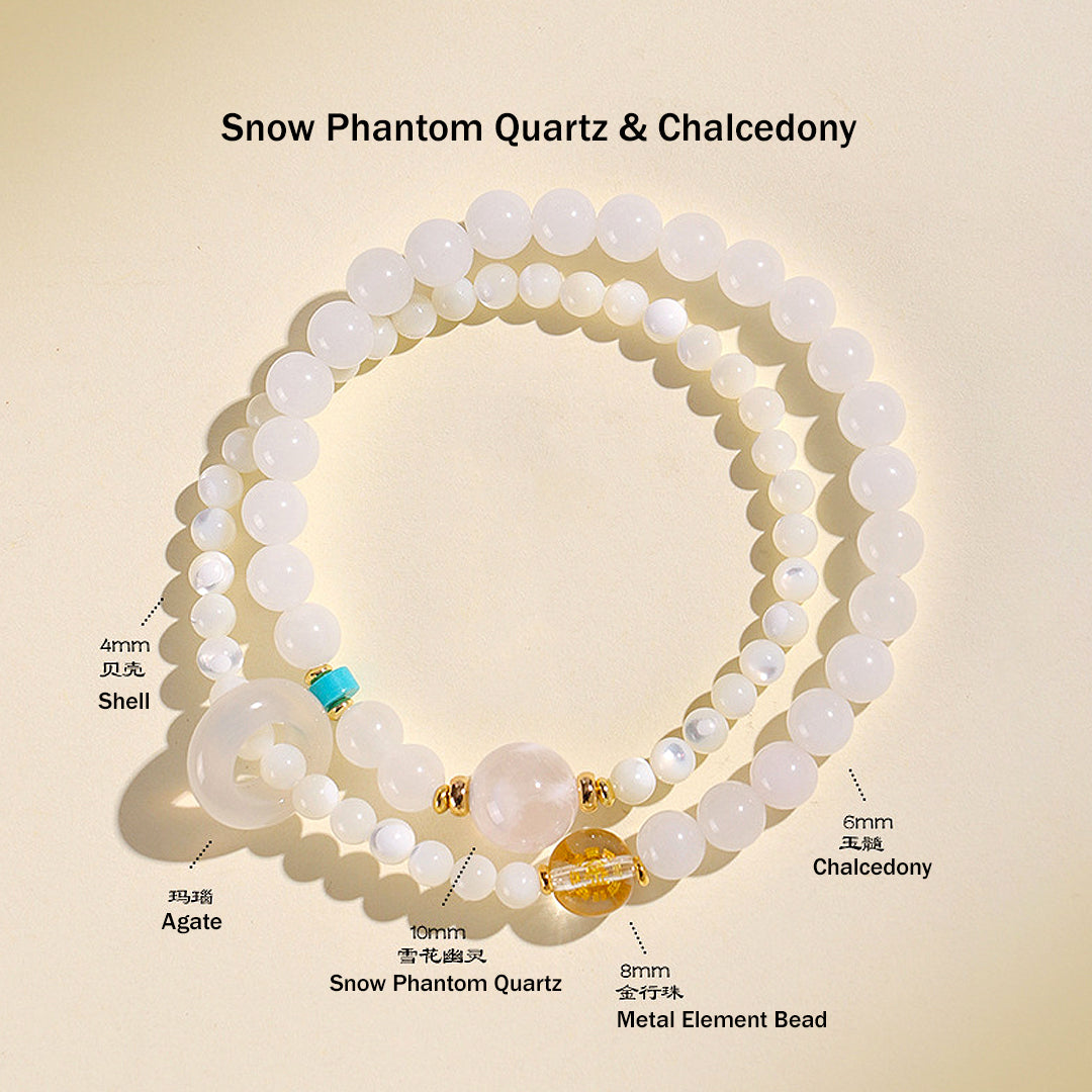 Five Elements Double-Layer Natural Crystal Bracelet | C239 - Crystal Bracelet | Singapore Jewellery, Wedding Rings & Gifts | Same Day Delivery | Tiara.com.sg