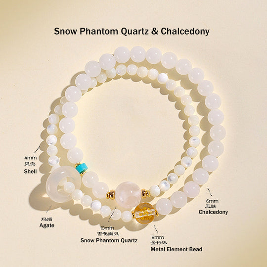 Five Elements Double-Layer Natural Crystal Bracelet | C239 - Crystal Bracelet | Singapore Jewellery, Wedding Rings &amp; Gifts | Same Day Delivery | Tiara.com.sg