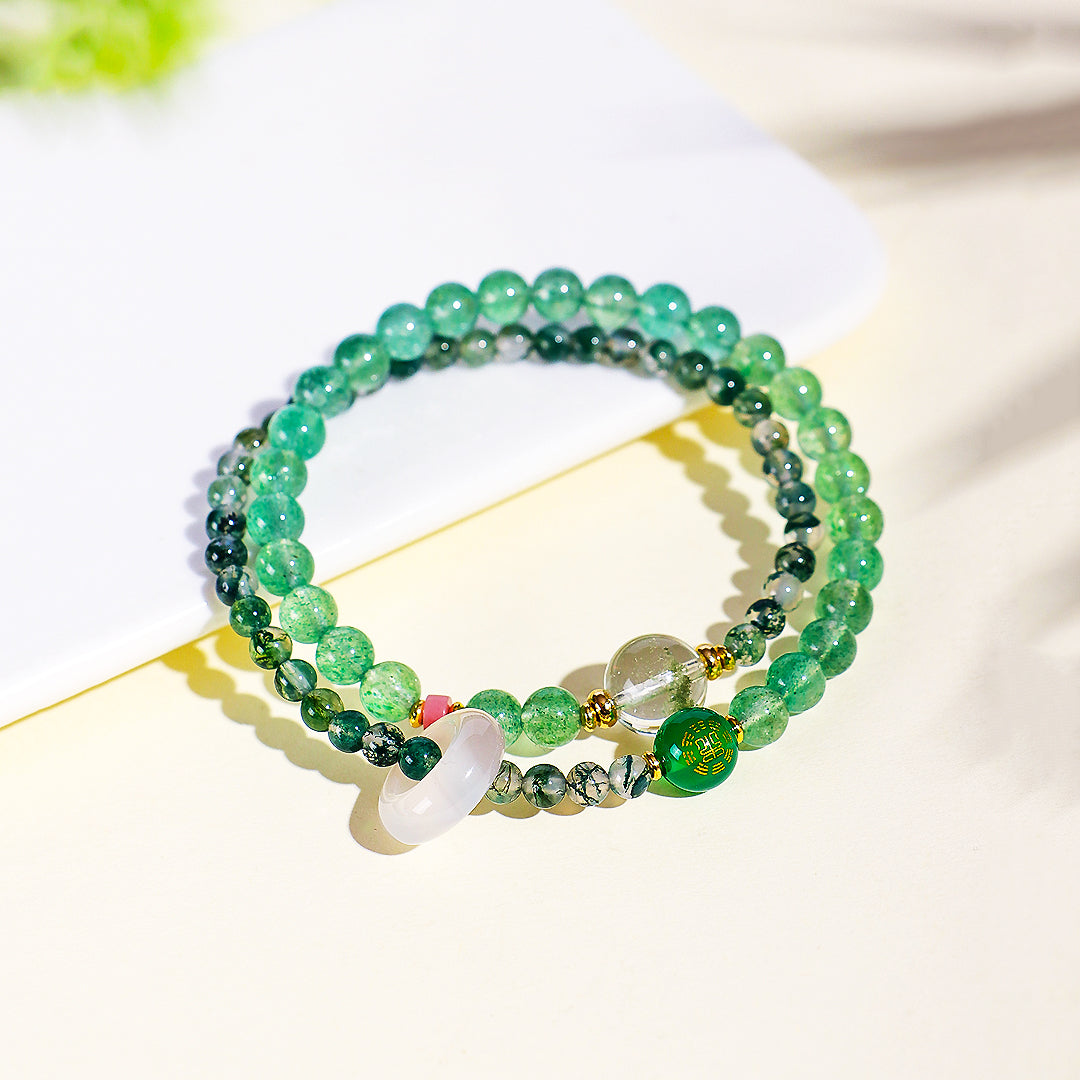 Five Elements Double-Layer Natural Crystal Bracelet | C239 - Crystal Bracelet | Singapore Jewellery, Wedding Rings &amp; Gifts | Same Day Delivery | Tiara.com.sg