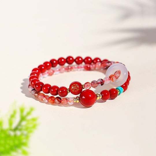 Five Elements Double-Layer Natural Crystal Bracelet | C239 - Crystal Bracelet | Singapore Jewellery, Wedding Rings &amp; Gifts | Same Day Delivery | Tiara.com.sg
