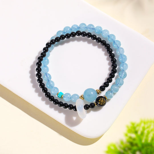 Five Elements Double-Layer Natural Crystal Bracelet | C239 - Crystal Bracelet | Singapore Jewellery, Wedding Rings &amp; Gifts | Same Day Delivery | Tiara.com.sg