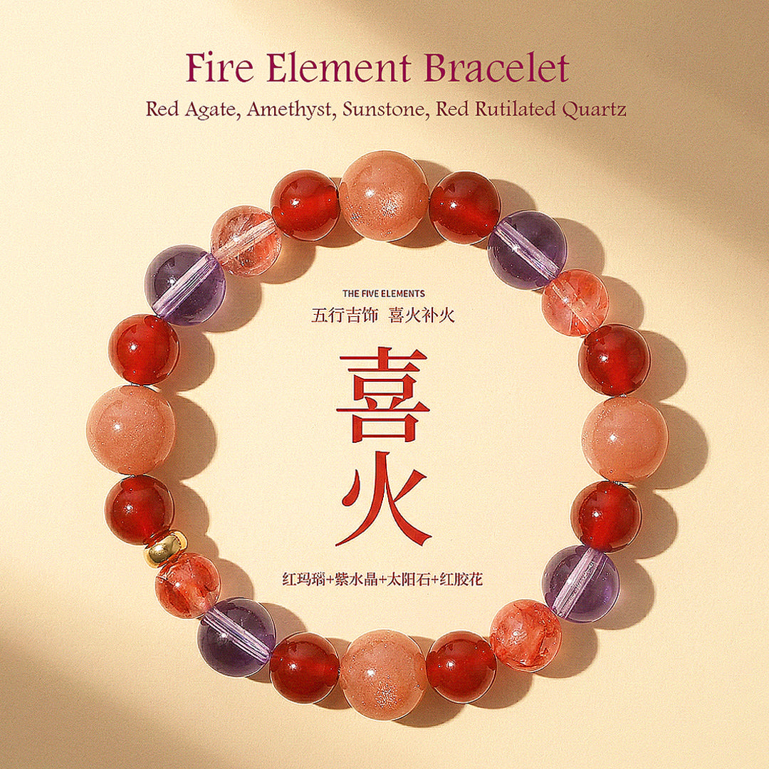 Five Elements Natural Crystal Prosperity Bracelet | C262 - Crystal Bracelet | Singapore Jewellery, Wedding Rings & Gifts | Same Day Delivery | Tiara.com.sg