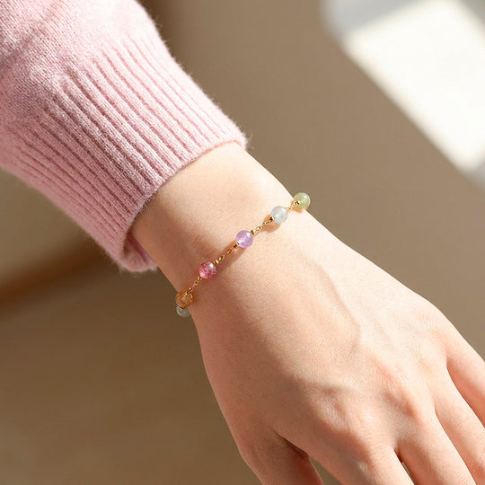 Multi-Crystal Bead Bracelet | C264