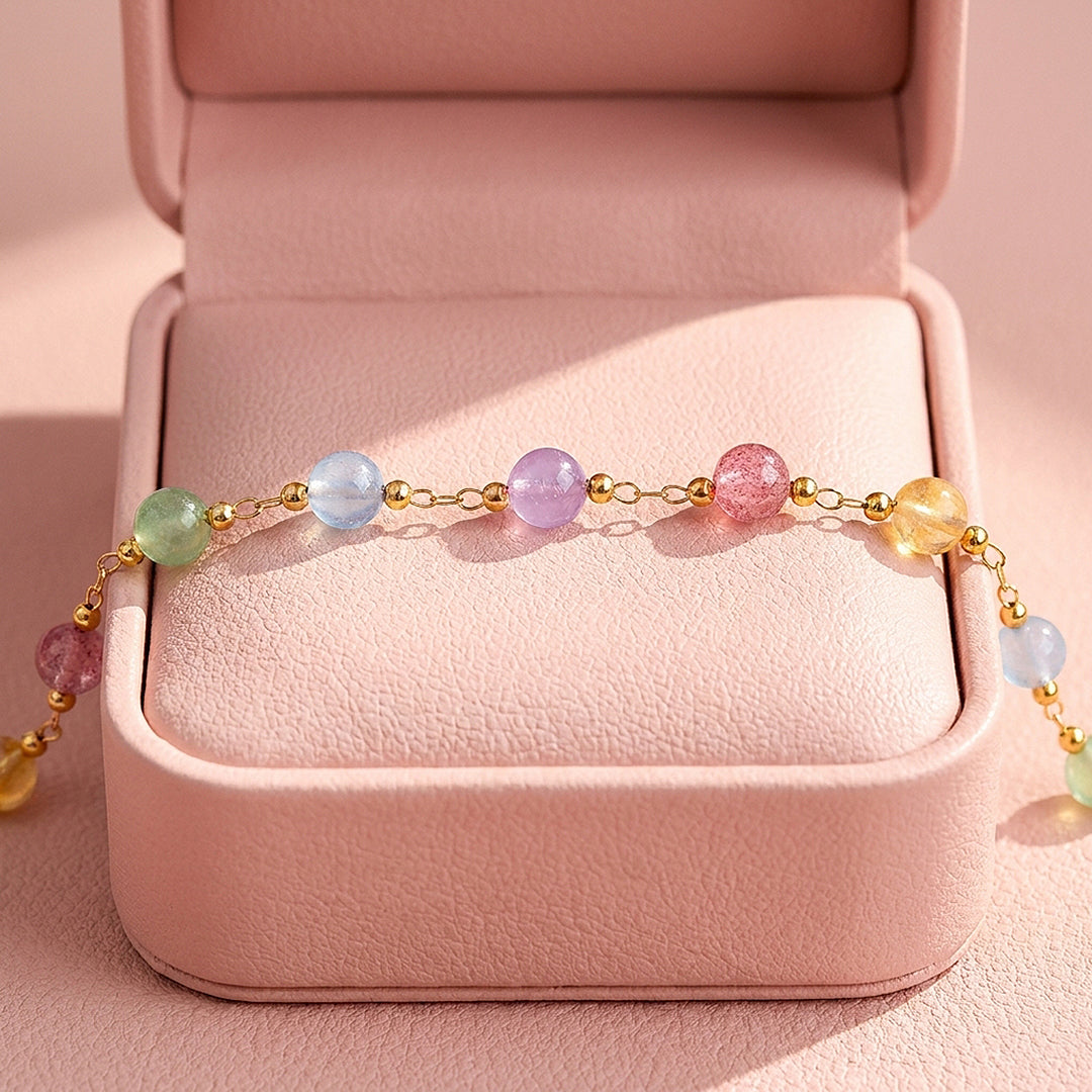 Multi-Crystal Bead Bracelet | C264