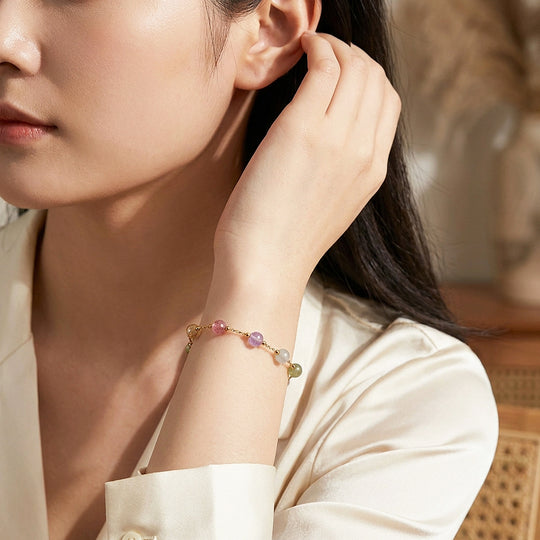 Multi-Crystal Bead Bracelet | C264