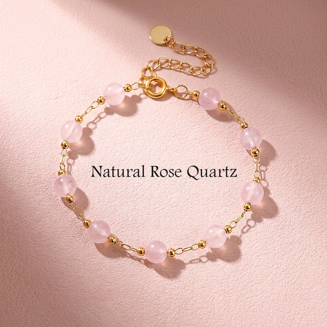Rose Quartz Bead Bracelet | C265