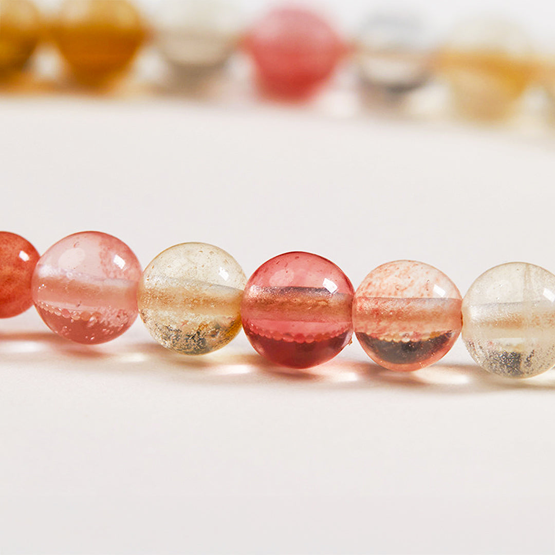 CD103 - Rose Quartz Blossom - Crystal Dangles | Singapore Jewellery, Wedding Rings &amp; Gifts | Same Day Delivery | Tiara.com.sg