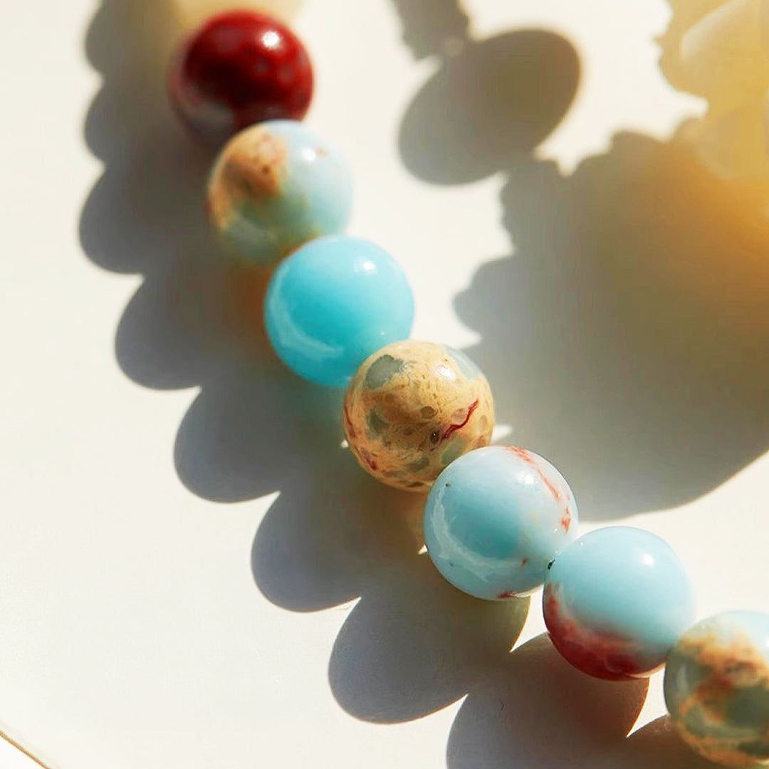 CD110 - White Jade Lotus Harmony - Crystal Dangles | Singapore Jewellery, Wedding Rings &amp; Gifts | Same Day Delivery | Tiara.com.sg