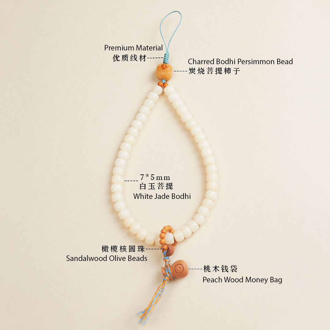 CD111 - White Jade Prosperity - Crystal Dangles | Singapore Jewellery, Wedding Rings &amp; Gifts | Same Day Delivery | Tiara.com.sg