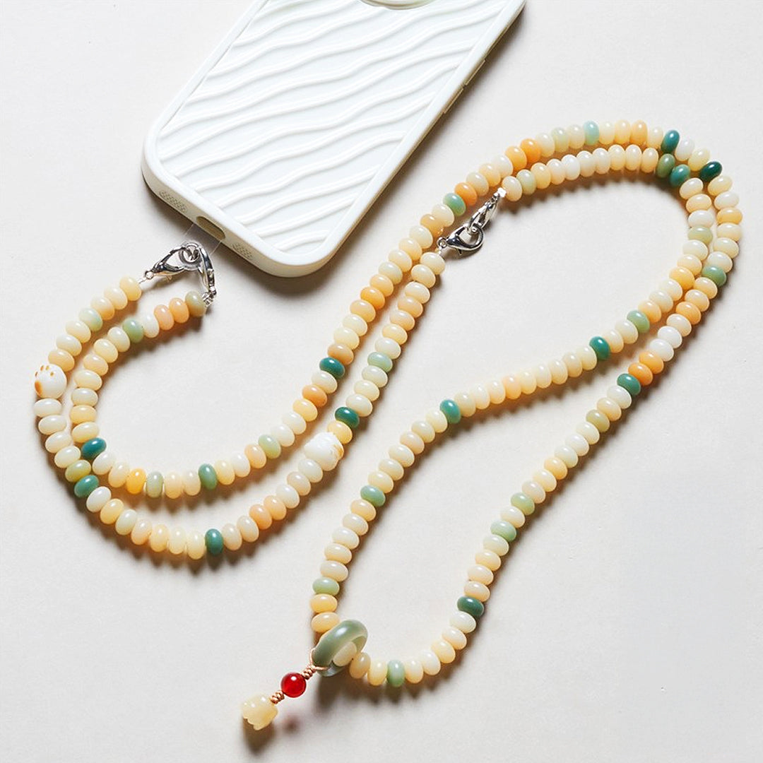 CD115 - Golden Jade Harmony Chain - Crystal Dangles | Singapore Jewellery, Wedding Rings & Gifts | Same Day Delivery | Tiara.com.sg
