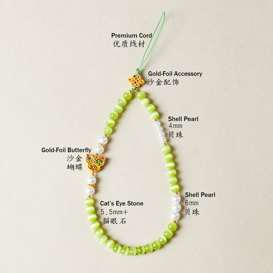 CD118 - Green Cat’s Eye Harmony - Crystal Dangles | Singapore Jewellery, Wedding Rings &amp; Gifts | Same Day Delivery | Tiara.com.sg