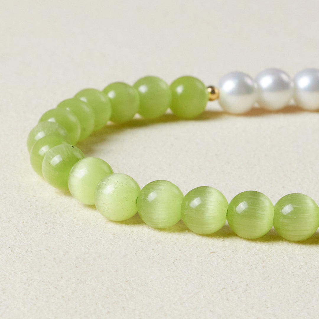 CD118 - Green Cat’s Eye Harmony - Crystal Dangles | Singapore Jewellery, Wedding Rings &amp; Gifts | Same Day Delivery | Tiara.com.sg