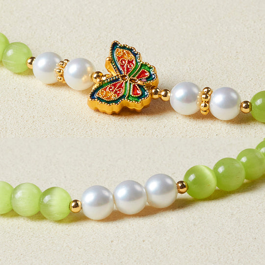 CD118 - Green Cat’s Eye Harmony - Crystal Dangles | Singapore Jewellery, Wedding Rings &amp; Gifts | Same Day Delivery | Tiara.com.sg