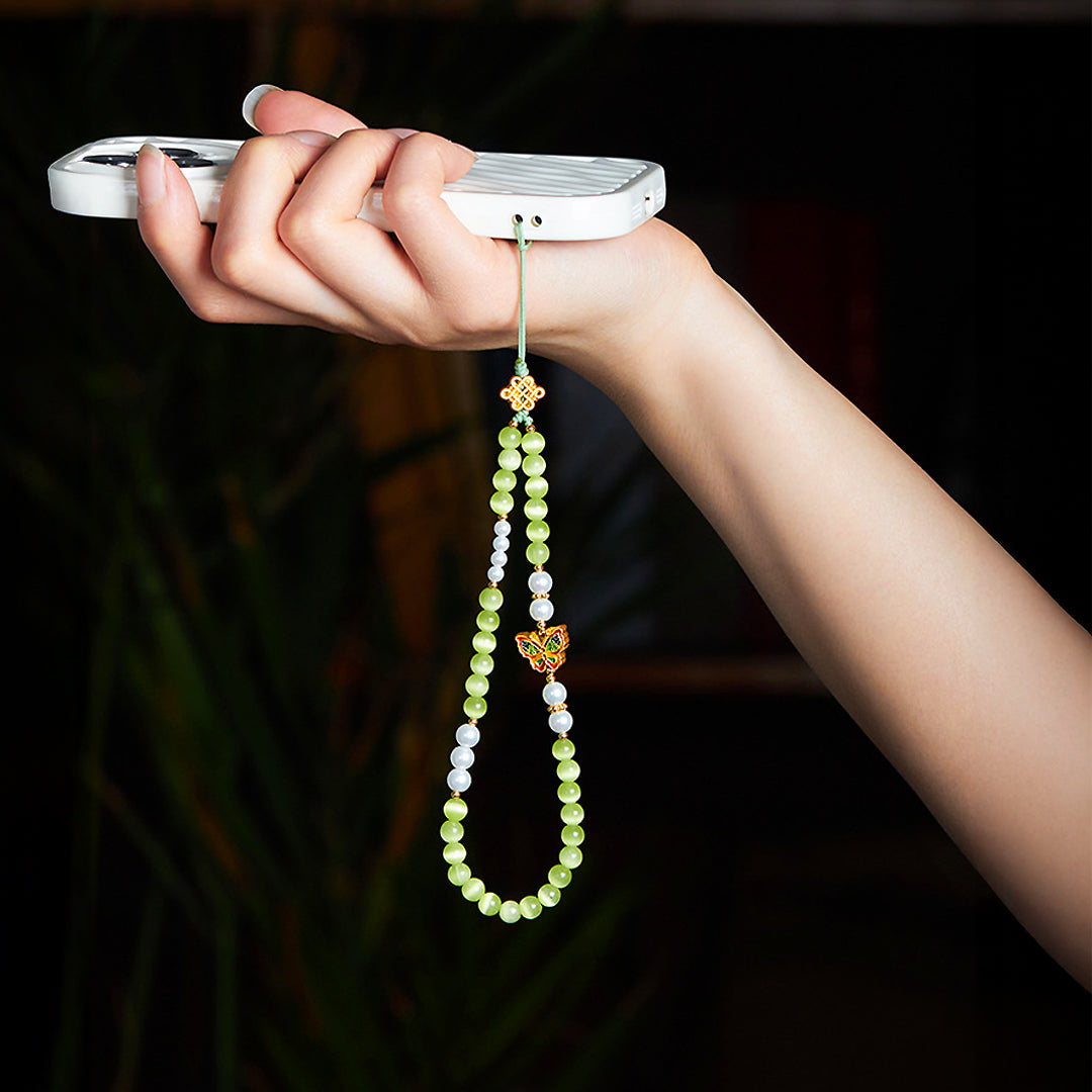 CD118 - Green Cat’s Eye Harmony - Crystal Dangles | Singapore Jewellery, Wedding Rings &amp; Gifts | Same Day Delivery | Tiara.com.sg