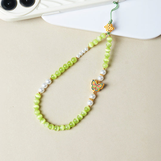 CD118 - Green Cat’s Eye Harmony - Crystal Dangles | Singapore Jewellery, Wedding Rings &amp; Gifts | Same Day Delivery | Tiara.com.sg