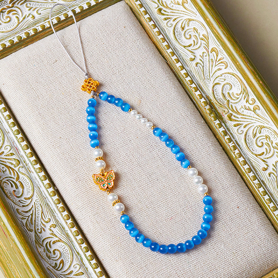CD119 - Blue Cat’s Eye Serenity - Crystal Dangles | Singapore Jewellery, Wedding Rings & Gifts | Same Day Delivery | Tiara.com.sg