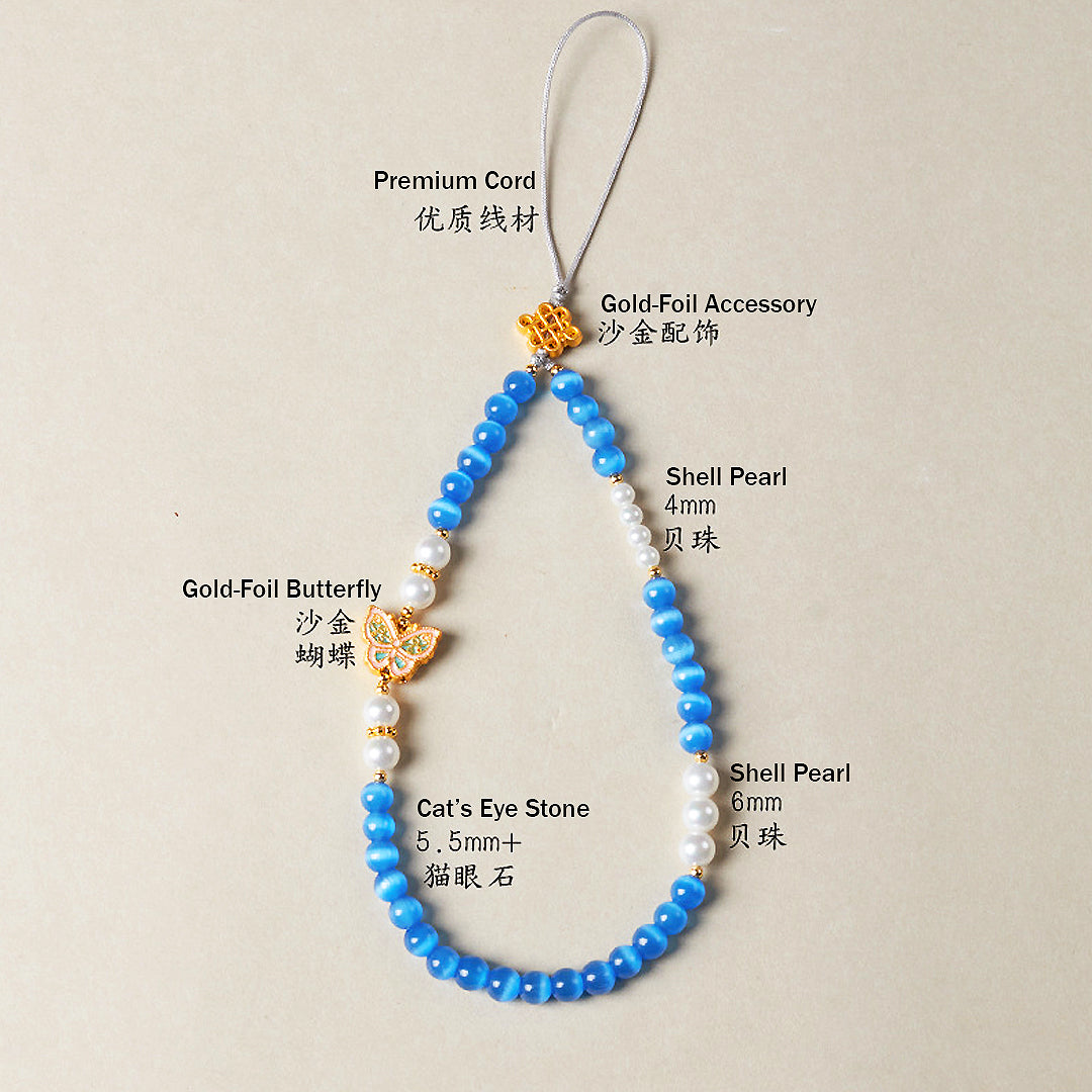 CD119 - Blue Cat’s Eye Serenity - Crystal Dangles | Singapore Jewellery, Wedding Rings &amp; Gifts | Same Day Delivery | Tiara.com.sg