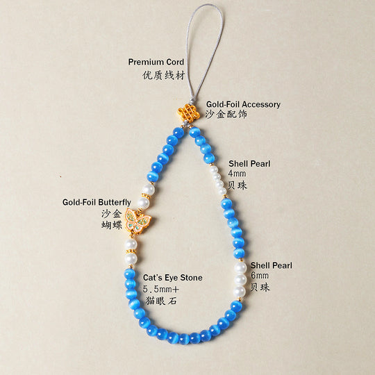 CD119 - Blue Cat’s Eye Serenity - Crystal Dangles | Singapore Jewellery, Wedding Rings &amp; Gifts | Same Day Delivery | Tiara.com.sg
