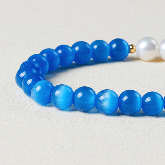 CD119 - Blue Cat’s Eye Serenity - Crystal Dangles | Singapore Jewellery, Wedding Rings &amp; Gifts | Same Day Delivery | Tiara.com.sg