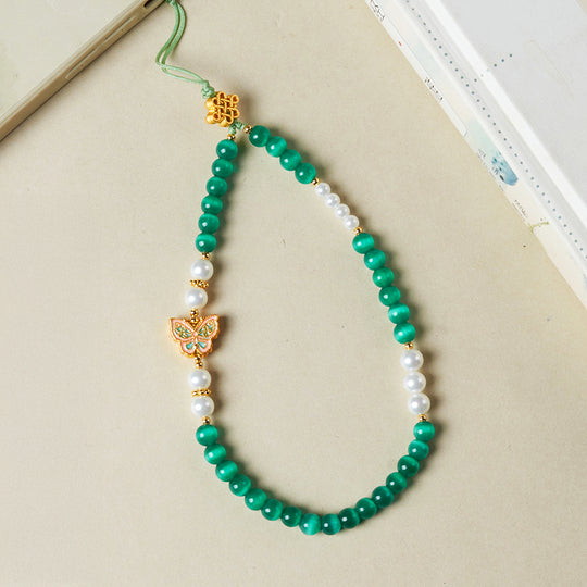 CD120 - Green Cat’s Eye Harmony - Crystal Dangles | Singapore Jewellery, Wedding Rings &amp; Gifts | Same Day Delivery | Tiara.com.sg