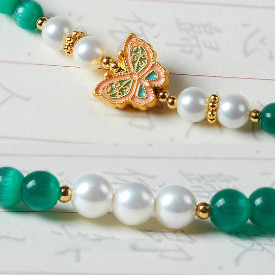 CD120 - Green Cat’s Eye Harmony - Crystal Dangles | Singapore Jewellery, Wedding Rings &amp; Gifts | Same Day Delivery | Tiara.com.sg