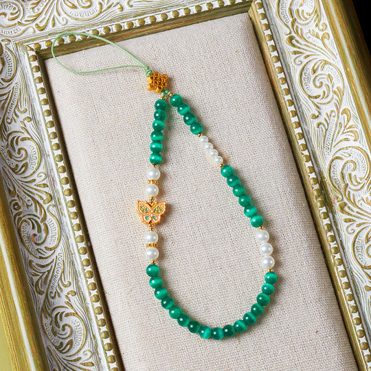 CD120 - Green Cat’s Eye Harmony - Crystal Dangles | Singapore Jewellery, Wedding Rings &amp; Gifts | Same Day Delivery | Tiara.com.sg
