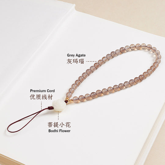CD122 - Grey Agate Harmony - Crystal Dangles | Singapore Jewellery, Wedding Rings &amp; Gifts | Same Day Delivery | Tiara.com.sg
